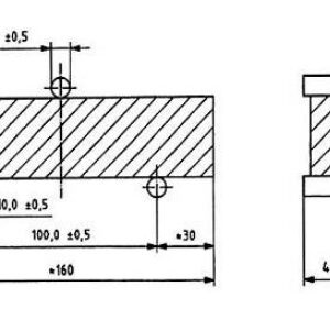 Gá uốn mẫu vữa 40x40x160mm